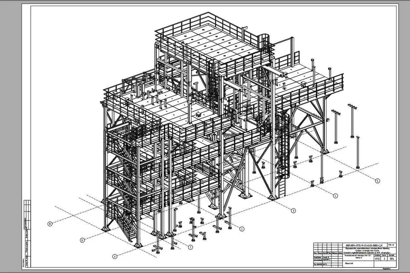 Услуги разработки КМД (металлоконструкции), в ПО Tekla Structures — фото 2
