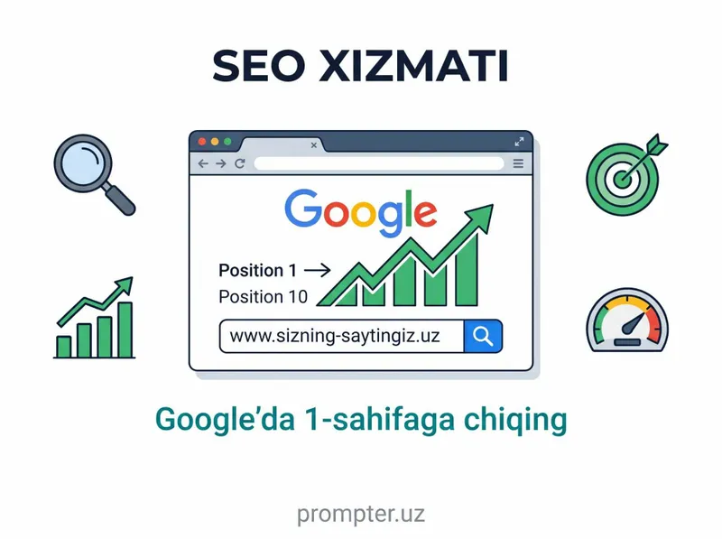 SEO xizmati — saytingizni Google va Yandex'da birinchi sahifada SEO xizmati — saytingizni Google va Yandex'da birinchi sahifada