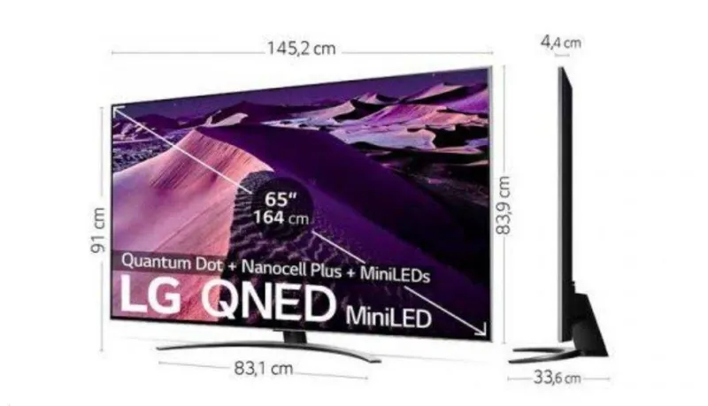 LG Life's Good. 65QNED876QB UHD SMART 4K webOS MINILED TV 120Hz 3