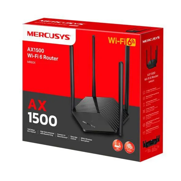 Двухдиапазонный роутер Wi‑Fi AX1500 Wi‑Fi 6