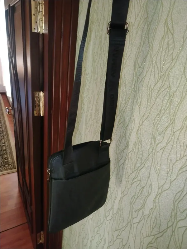 LUX armani exchanje. сумка через плечо из мяхкой кожи. 2