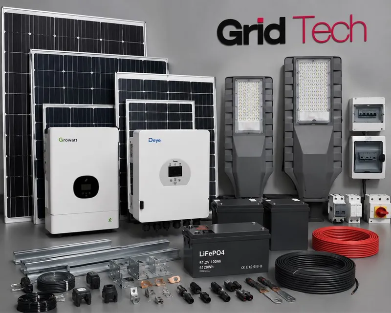 Quyosh panellari GridTech bilan / Солнечные панели с GridTechom