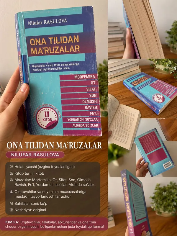 Ona tilidan ma’ruzalar” — Nilufar RasulovaII kitob
