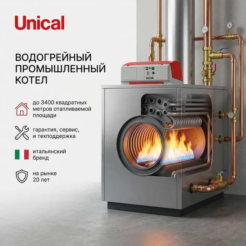 Водогреный промышленный котел Unical Ellprex 340 (340 кВт)