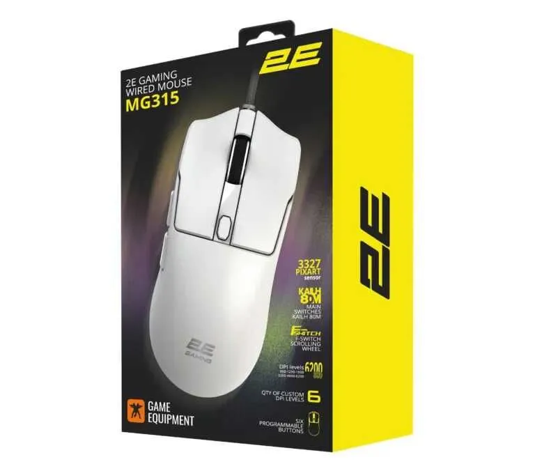 }Мышь 2E GAMING MG315, белый / 2E-MG315UWT — фото 4