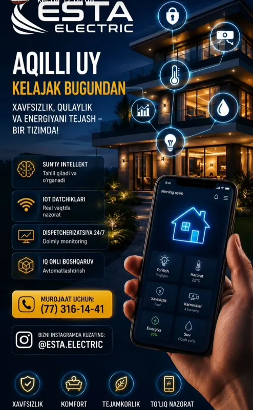 elektrika xizmatlari Esta Electric jamoasi