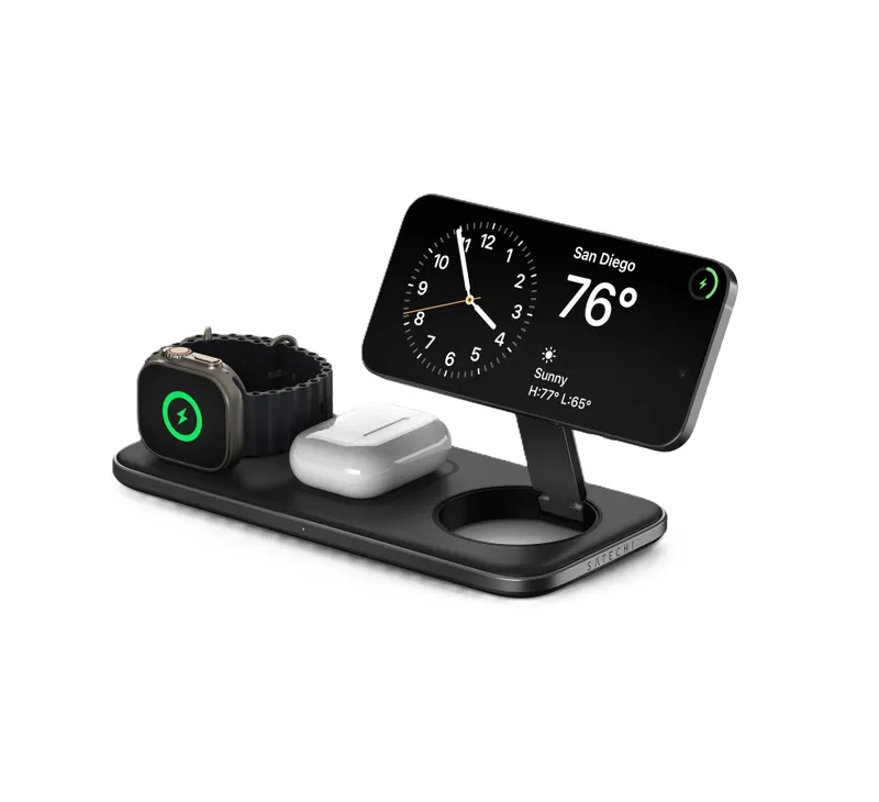 ( Беспроводная зарядная 3-в-1 Qi2 Trio Wireless Charging Pad — фото 1 ( Беспроводная зарядная 3-в-1 Qi2 Trio Wireless Charging Pad — фото 1