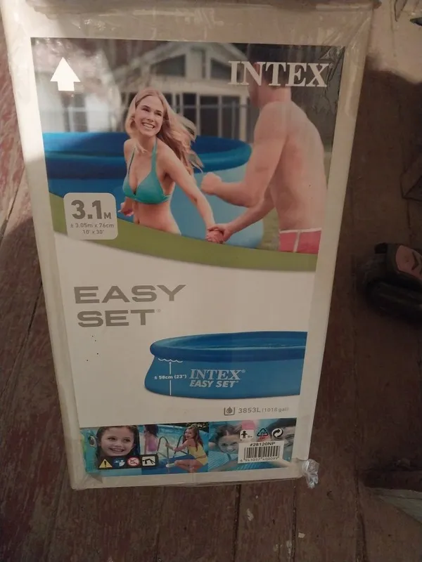Надувной бассейн Intex Easy Set (3.05м х 76см) в отличном состоянии — фото 1 Надувной бассейн Intex Easy Set (3.05м х 76см) в отличном состоянии — фото 1