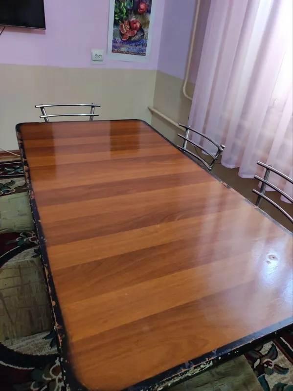 Кухонный стол с 8 стульчиками
