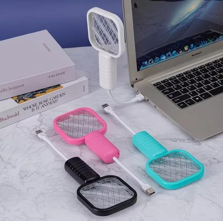 USB Zaryadlanuvchi Elektr Chivin va Pashsha O'ldirgich Raketka 4 USB Zaryadlanuvchi Elektr Chivin va Pashsha O'ldirgich Raketka 4