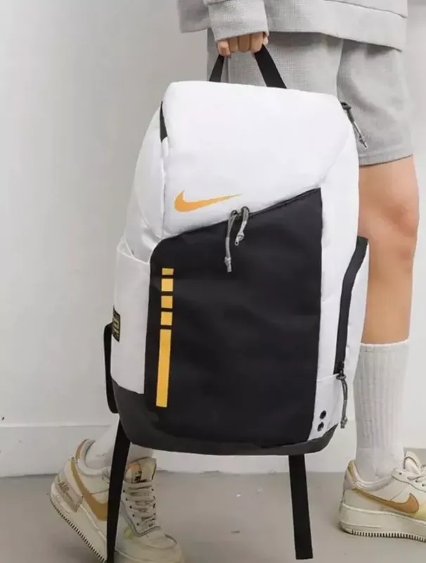 Рюкзак Nike Elite белочёрный с золотыми элементами 2