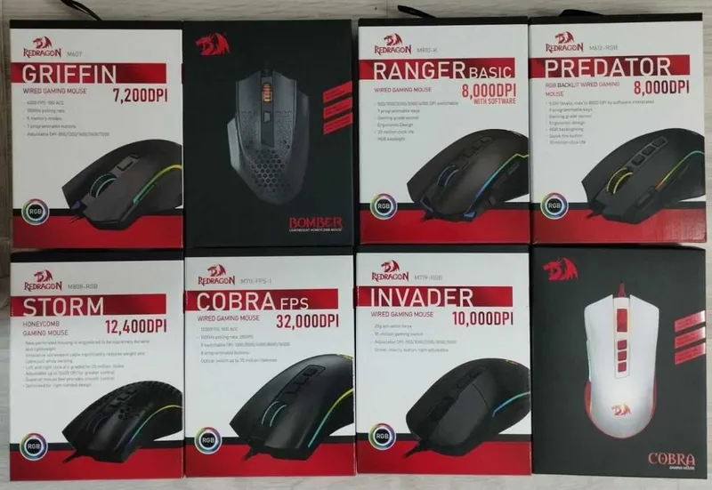 Мышки REDRAGON ПРОВОДНЫЕ игровые .Количество есть