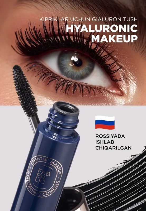 Hyaluronic kipriklar uchun Hajmli Tush Faberlikdan 2
