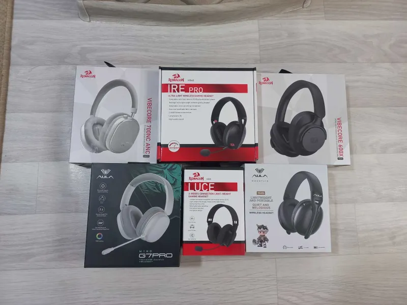 игровые беспроводные наушники REDRAGON и AULA — фото 3