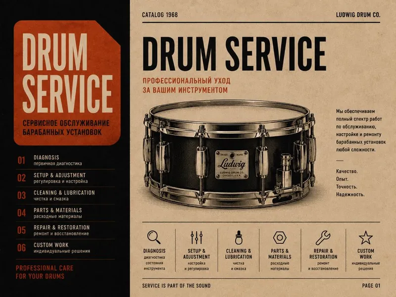 DRUM SERVICE | Сервисное обслуживание барабанных установок 6 DRUM SERVICE | Сервисное обслуживание барабанных установок 6