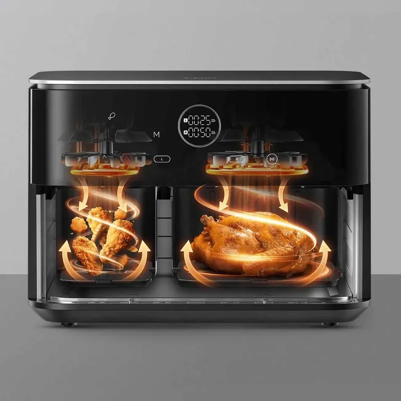 Xiaomi Dual Zone Air Fryer 10L Global new 40шт Аэрогриль фритюрница — фото 3