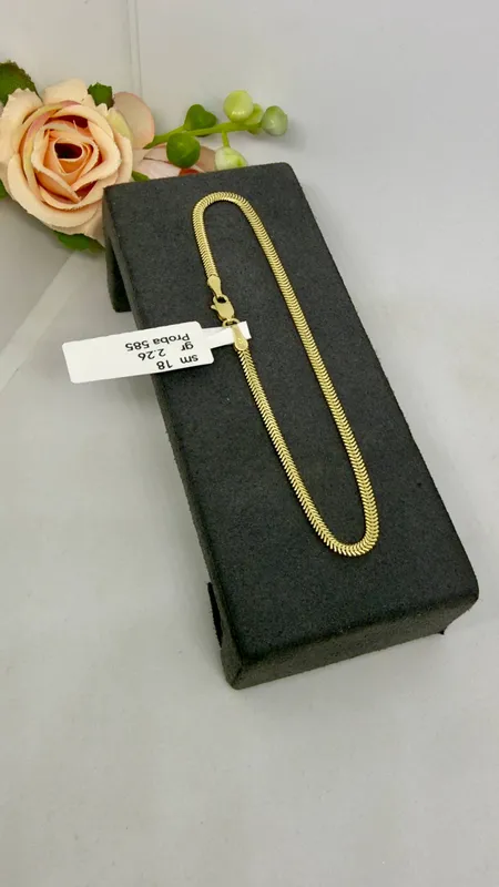 Braslet 585 proba uzunligi 18 sm Braslet 585 proba uzunligi 18 sm