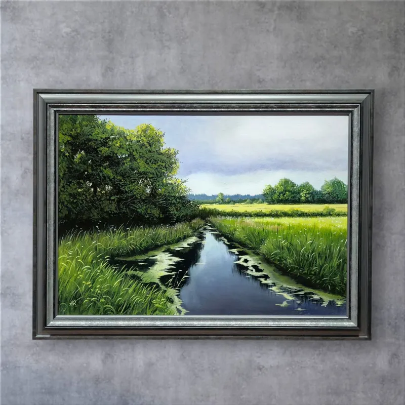 Картина маслом. 50×70 см. "После дождя". Холст/масло. 70х50см. "Посл 2