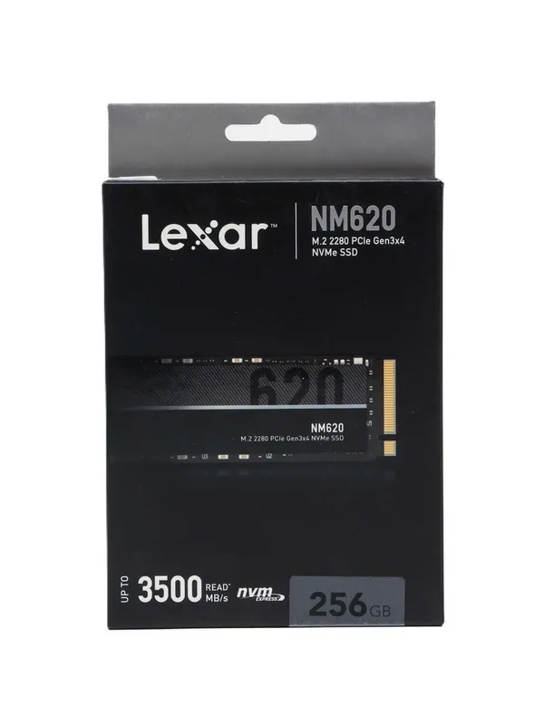 - Твердотельный накопитель SSD M.2 256GB Lexar NM620 NVMe PCIe 4