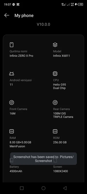Infinix zero x pro