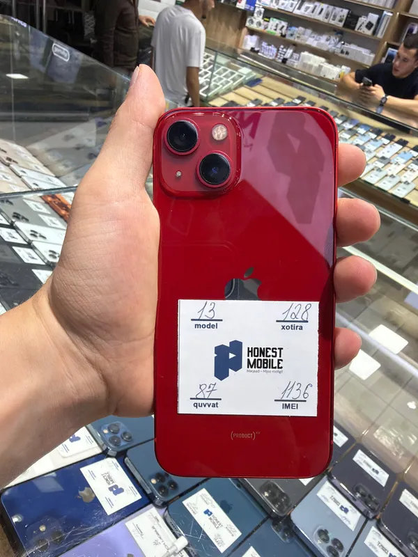 Iphone 13 128gb 87% karobka bor ideal garantya 1oy