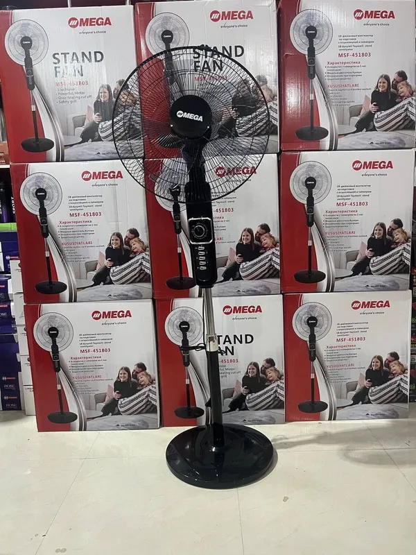 Mega ventilyator Oq va qora rangda. Shovqinsiz 03