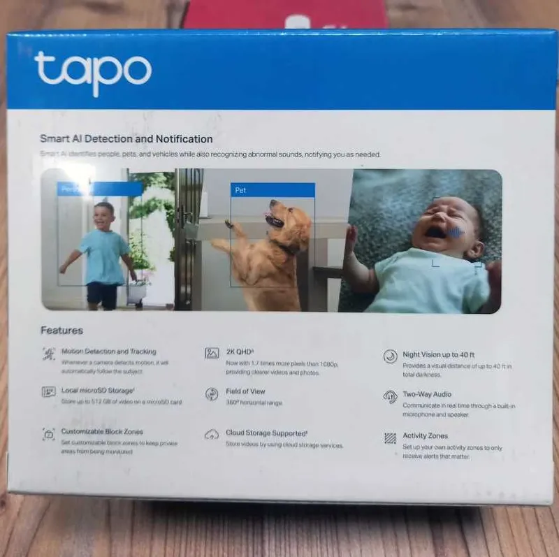 TP-Link Tapo brendidan TC72 – Smart Wi-Fi kamera 360° 2