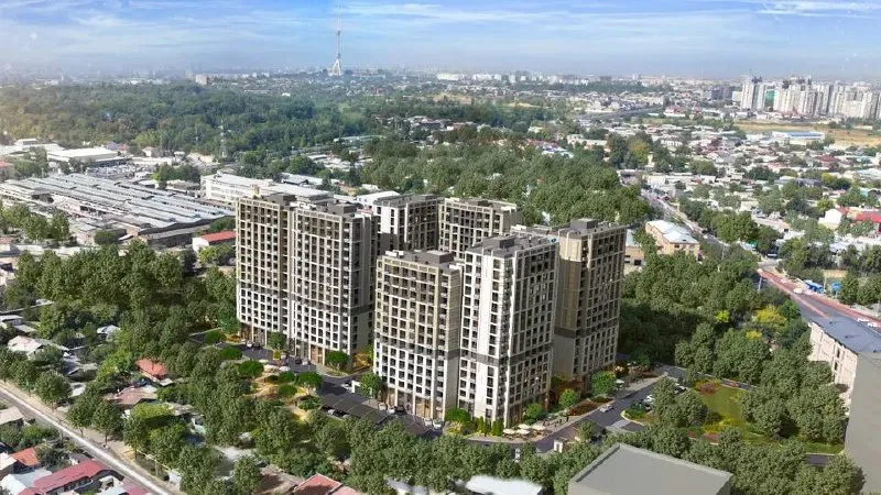 3-комнатная квартира, 74 м², 3/14, ЖК Botanika Saroyi (Мирзо-Улугбекский)
