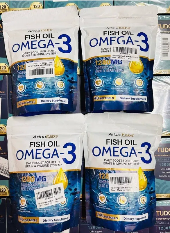 Omega 3,fish oil,240 ta softgel,1280 mg,омега 3