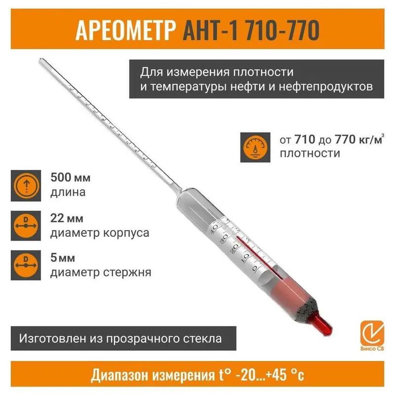Ареометр АНТ-1, 710-770