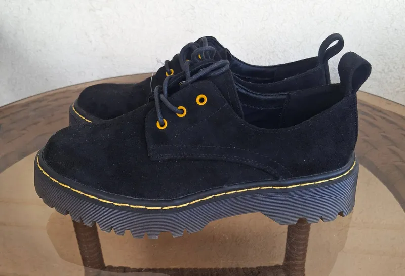 Чёрные туфли (в стиле Dr. Martens) 4