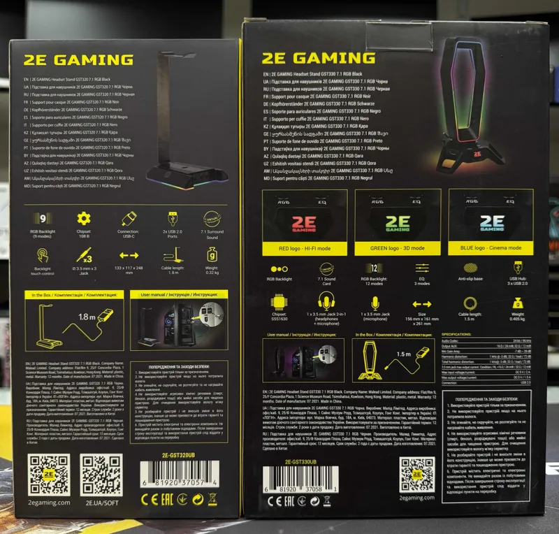 наушники и подставка для наушников от 2E GAMING HG315/320 | GST320 4 наушники и подставка для наушников от 2E GAMING HG315/320 | GST320 4