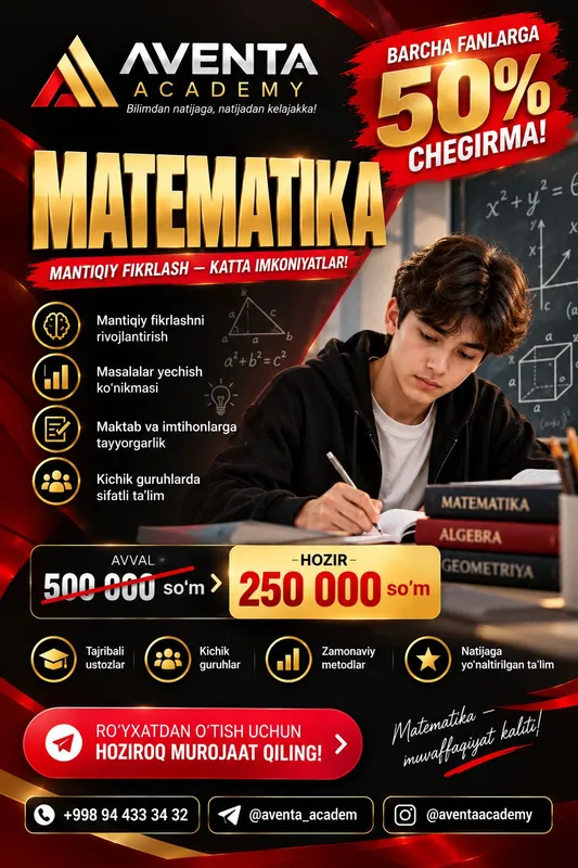 AVENTA ACADEMY 10 AVENTA ACADEMY 10