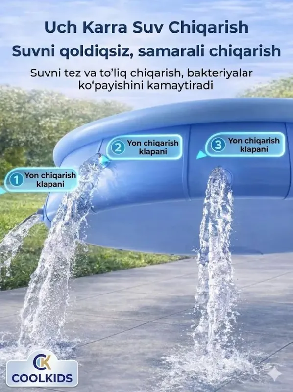 Shishiriladigan basseyn bolalar va kattalar uchun — фото 7