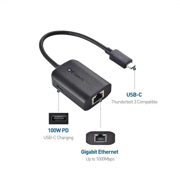 Cable Matters USB-C to Gigabit Ethernet Adapte — фото 1