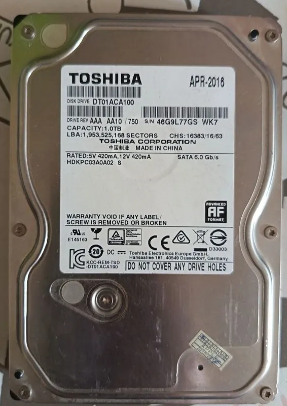 1TB HDD Toshiba, Seagate 2 1TB HDD Toshiba, Seagate 2