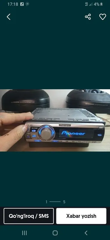 Mafon delfin sotiladi.Aux Bluetooth fleshka uqiydi holati idyal narhi
