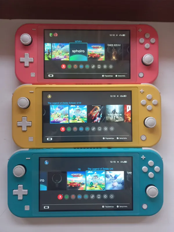 Чипованная nintendo switch lite! 3