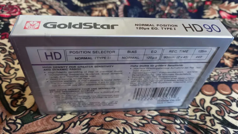 GoldStar Новый 90мин аудио кассета Запечатонное. Сейчас LG 2 GoldStar Новый 90мин аудио кассета Запечатонное. Сейчас LG 2