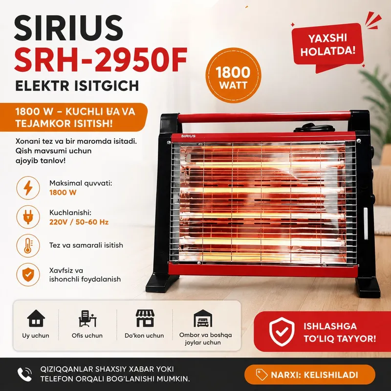 SIRIUS SRH-2950F elektr isitgich