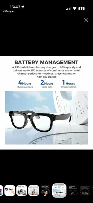 SMART GLASSES CY01 ko’z oynak 5 SMART GLASSES CY01 ko’z oynak 5