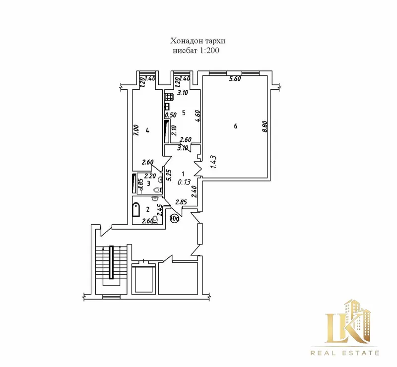 Продаётся 2-комнатная квартира в ЖК Dream House (Яккасарайский) 8