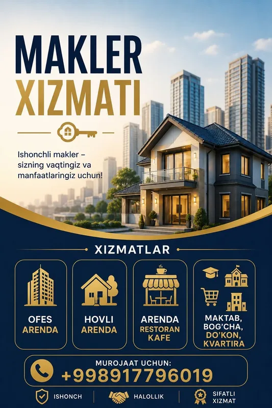 Makler xizmati. İjarachi Makler xizmati. İjarachi