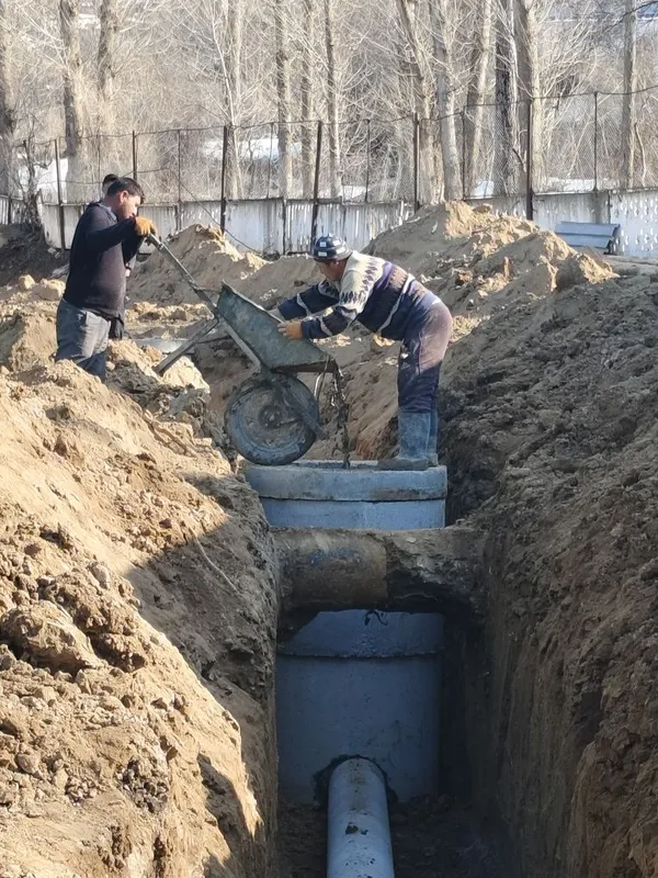 Монтаж наружный канализация, водопровод и септик , выгребный яма . 2 Монтаж наружный канализация, водопровод и септик , выгребный яма . 2
