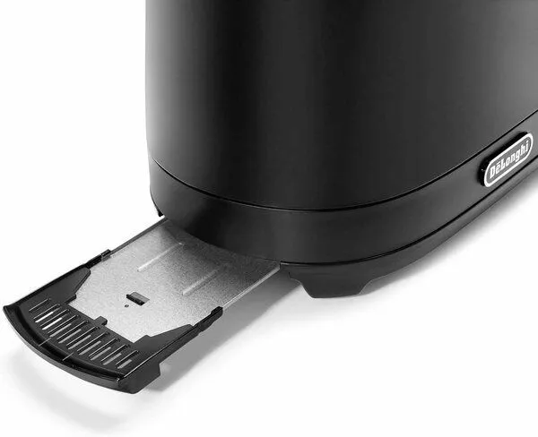 Тостер De'Longhi CTLAP2203 Италия, оригинал 550 Вт, чёрный, два широки 4