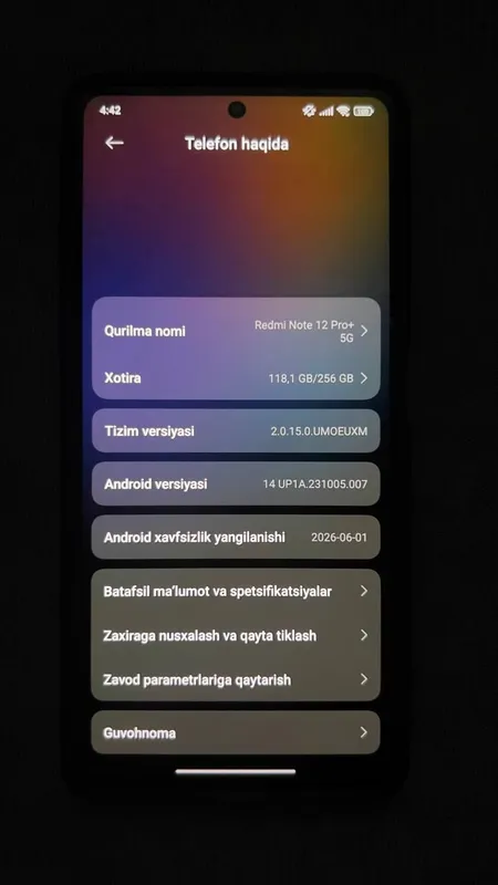 redmi note 12 pro plus 5g 8/256gb 4