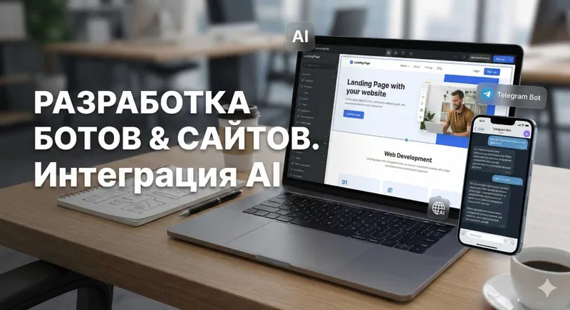 Разработка от 1 дня Teleg-ботов с AI, Сайты, автоматизация для бизнеса