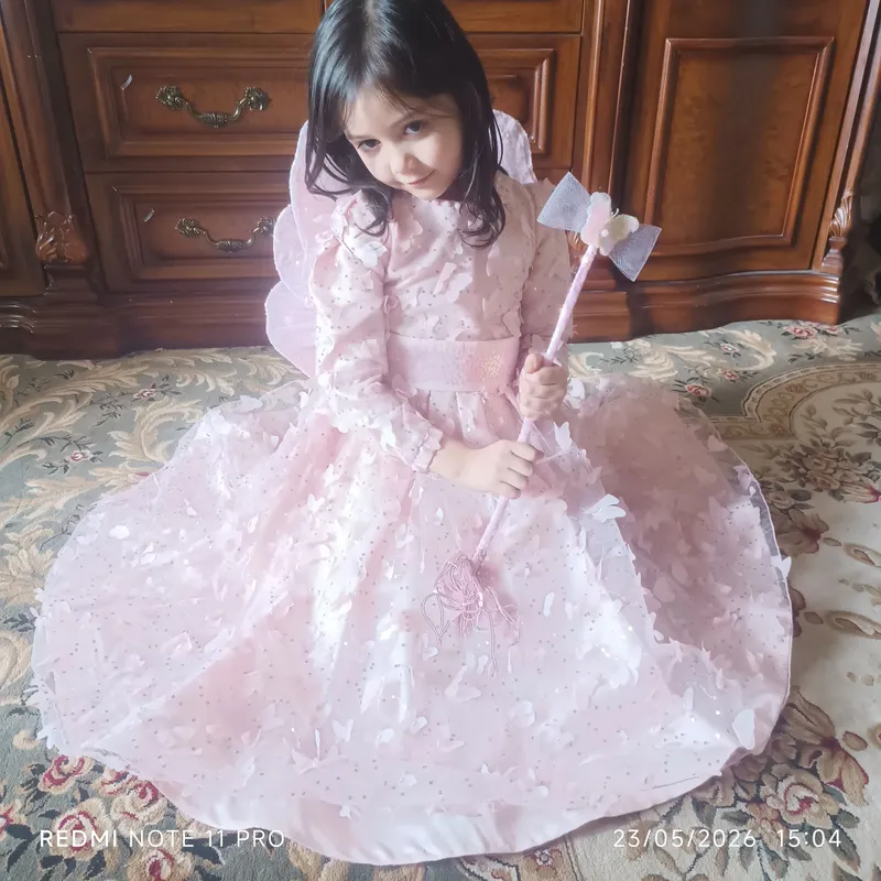 qizaloqlar uchun kapalak toy va bayram libosi — фото 2