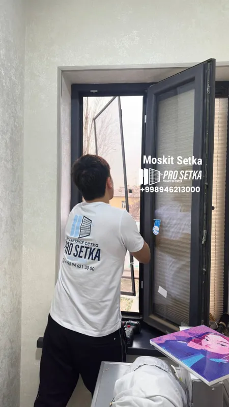 Moskit akfa setka | maskit oynaga setka o'rnatamiz Москитная сетка ‼️ — фото 3