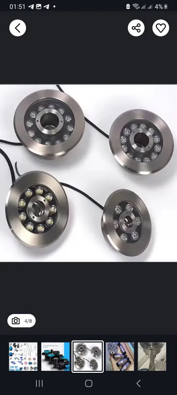 Подводный фонарь для фонтана. 12w. Fontan uchu RGB led chiroq.. — фото 2